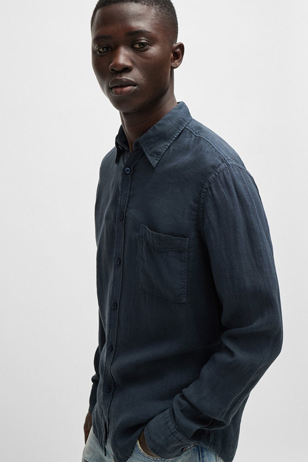 ΠΟΥΚΑΜΙΣΟ BOSS - 404 ΜΠΛΕ